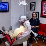 Dr. Porter inside the dental office